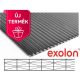 EXOLON Antracit polikarbonát (16mm, X struktúrás) 1,05x2 m