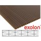 EXOLON Bronz polikarbonát (10mm, X struktúrás) 1,05x2 m