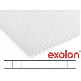   EXOLON Víztiszta polikarbonát (10mm, 2 falú/ 1 kamrás) 1,05x2 m