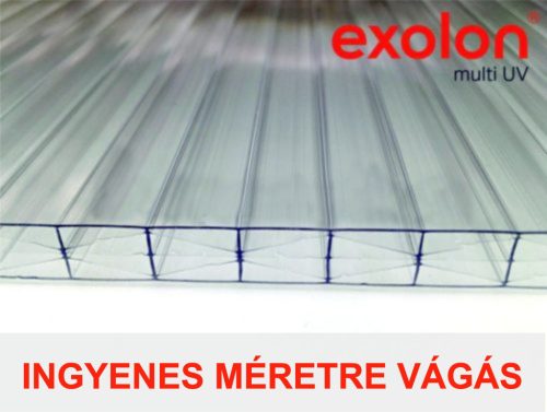 EXOLON Víztiszta polikarbonát (10mm, X struktúrás) 1,05x2 m